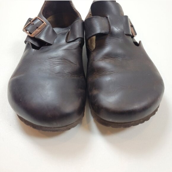 Birkenstock London. Oiled Leather. Size 41 EU - 10 US Dark Brown - Picture 5 of 8